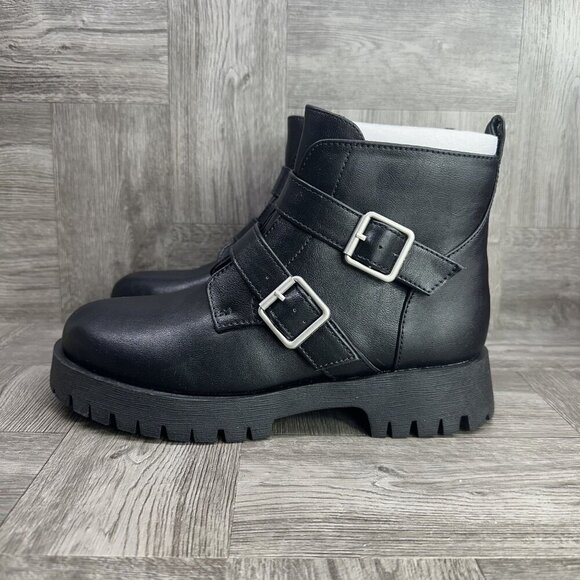 Journee Collection Women's size 9 Maebury Black Booties - Picture 2 of 8